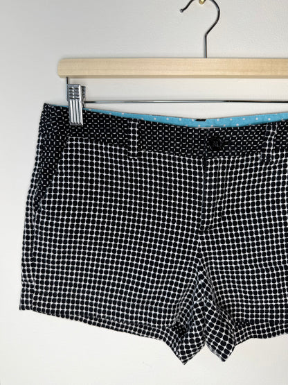 Y2K Merona Women's Black Polka Dot / Geometric Shorts