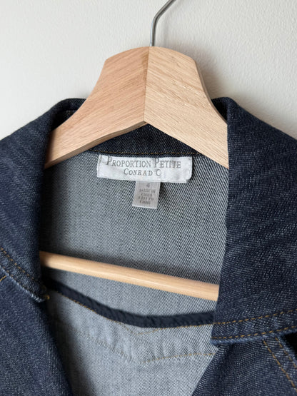 Y2K Proportion Women's Denim Blazer with Studs