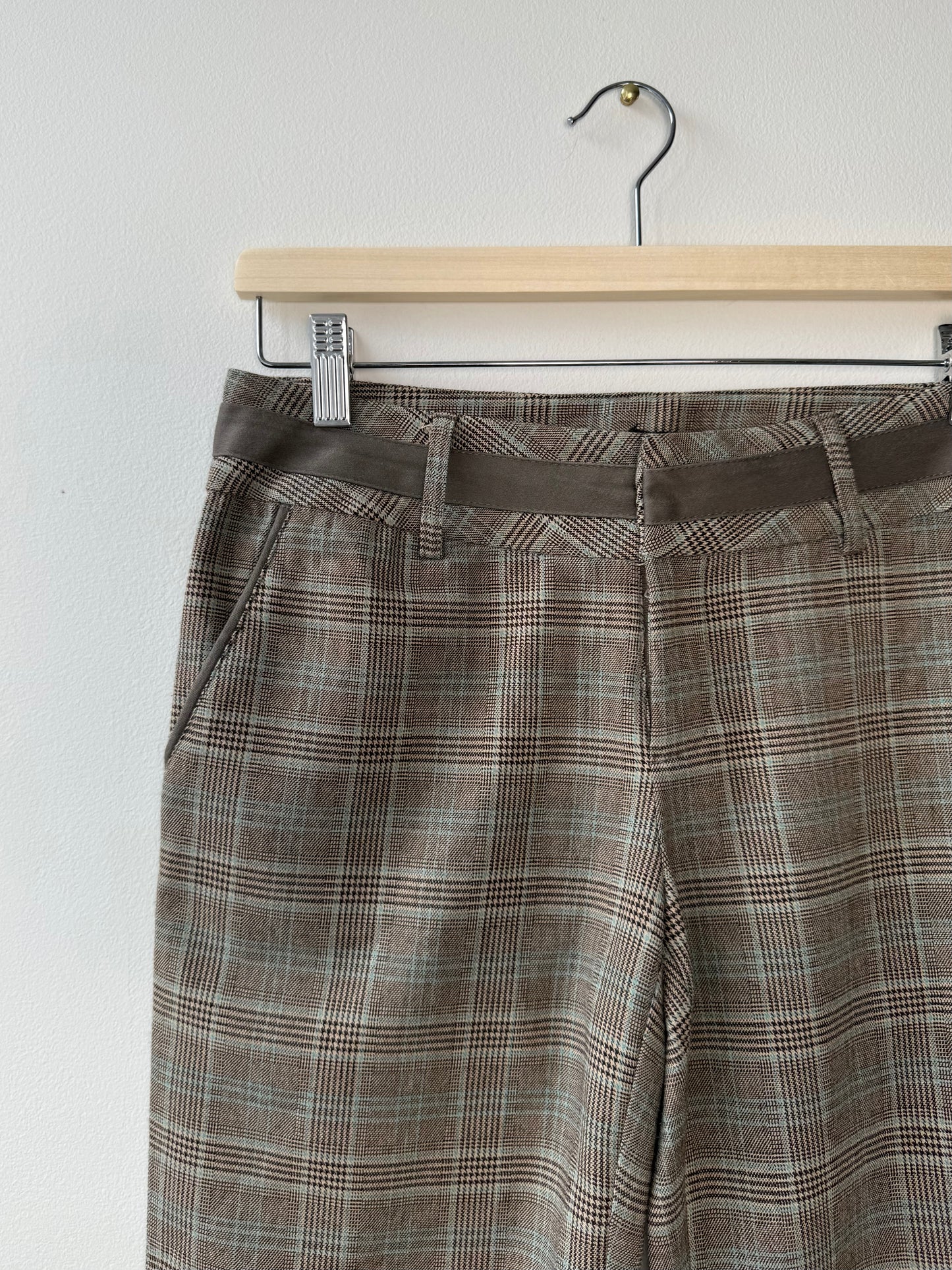 Y2K MD Women's Brown Plaid Shorts