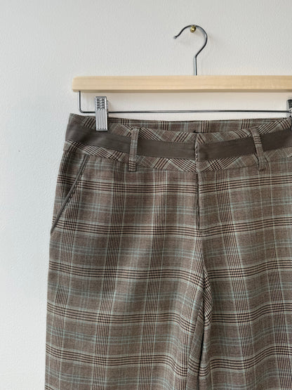 Y2K MD Women's Brown Plaid Shorts