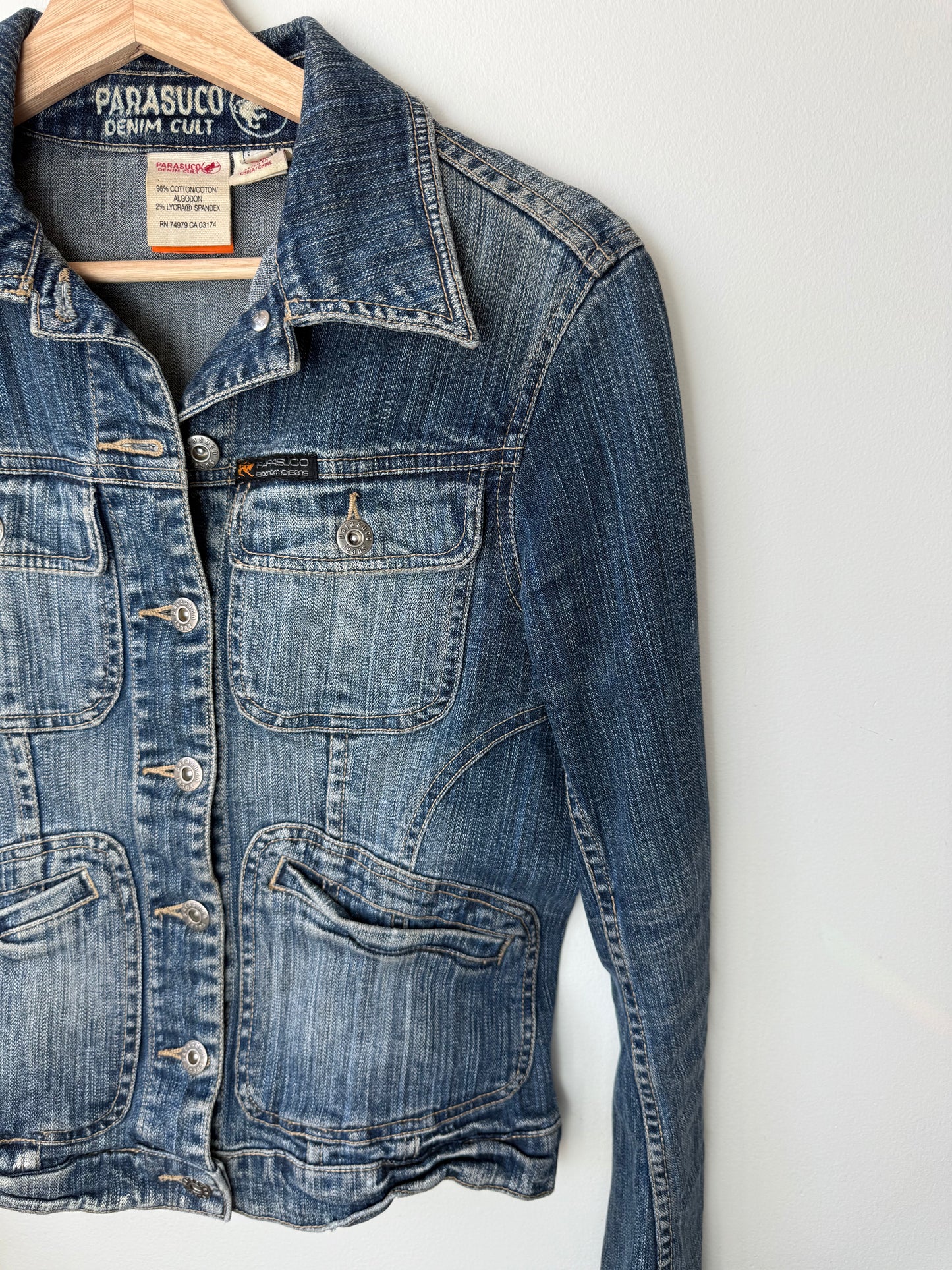 Y2K Parasuco Denim Cult Women's Blue Denim Jacket