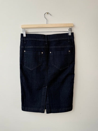Y2K Seductions Women's Dark Wash Denim Pencil Skirt