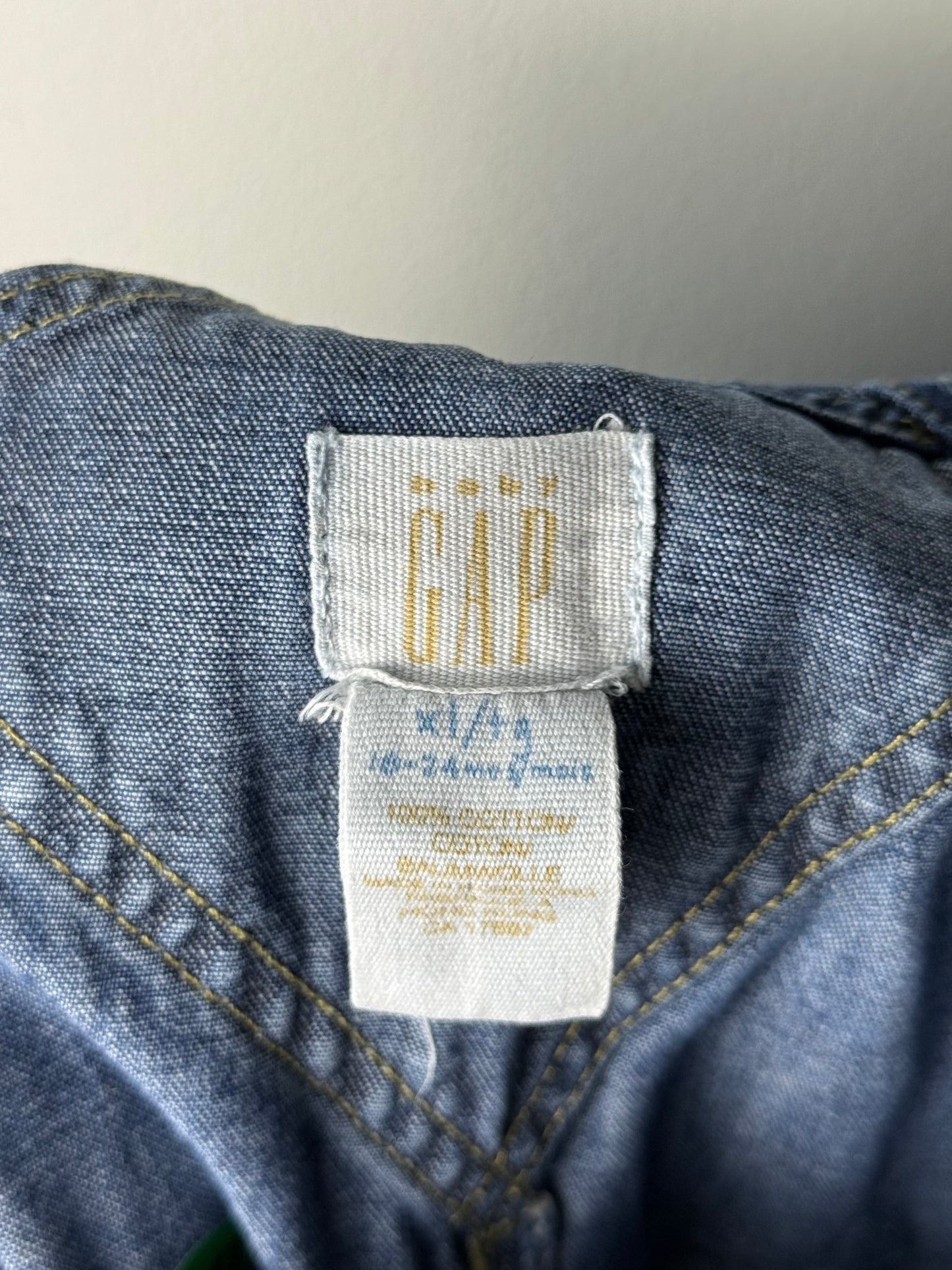 Baby Gap Blue Denim Overalls