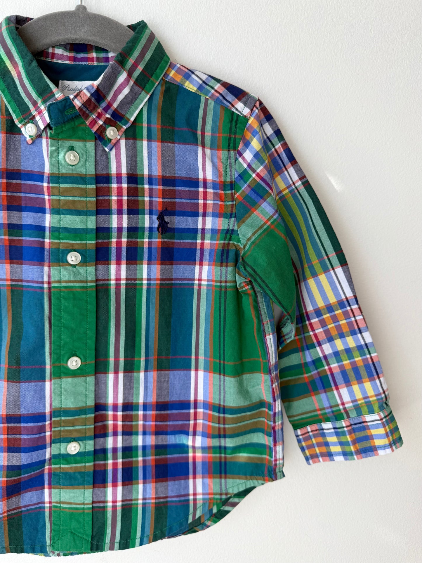 Ralph Lauren Boy's Green Plaid Shirt