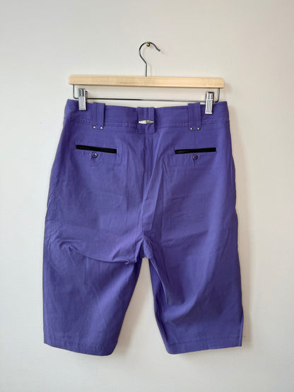 Y2K Jamie Sadock Women's Purple Stretchy Shorts