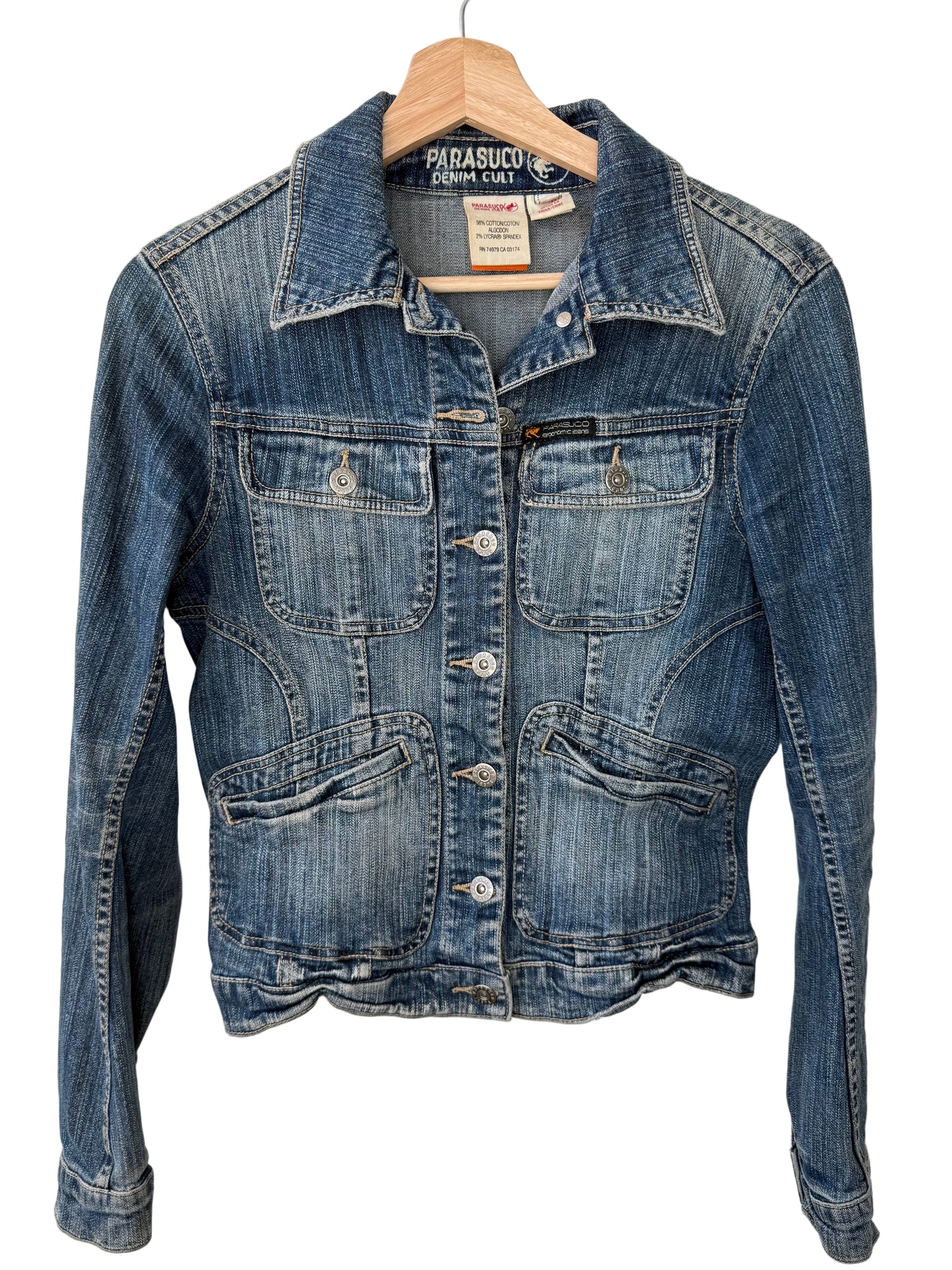 Y2K Parasuco Denim Cult Women's Blue Denim Jacket