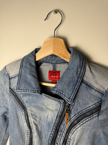 VERO MODA JEANS Kids' Blue Biker Denim Jacket