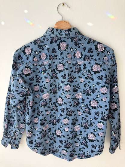 Vintage Red Rover Kids' Floral Patterned Shirt