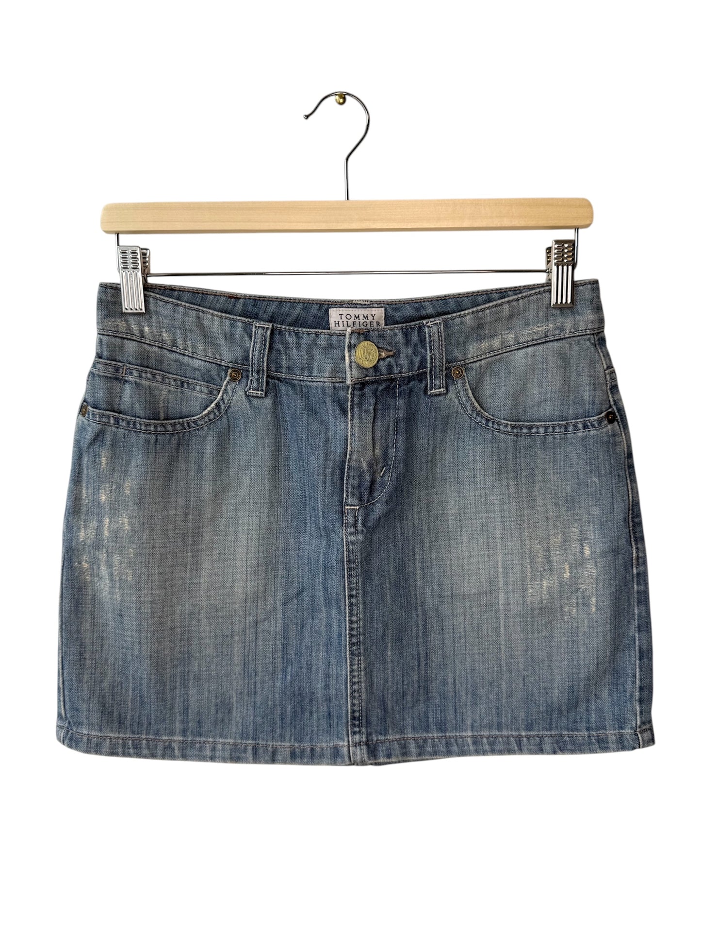 Y2K Tommy Hilfiger Women's Denim Mini Skirt