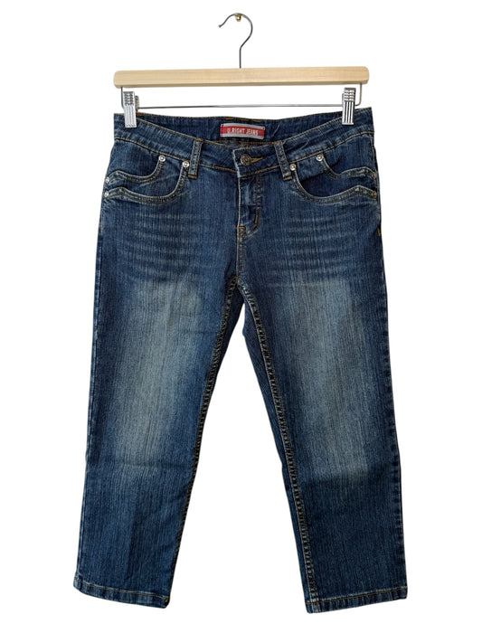 U. Right Jeans Women's Blue Denim Capri Jeans
