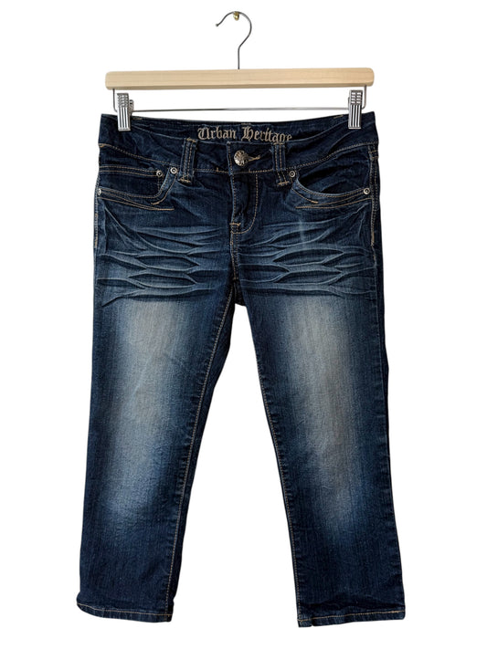 Y2K Urban Heritage Women's Blue Capri Jeans