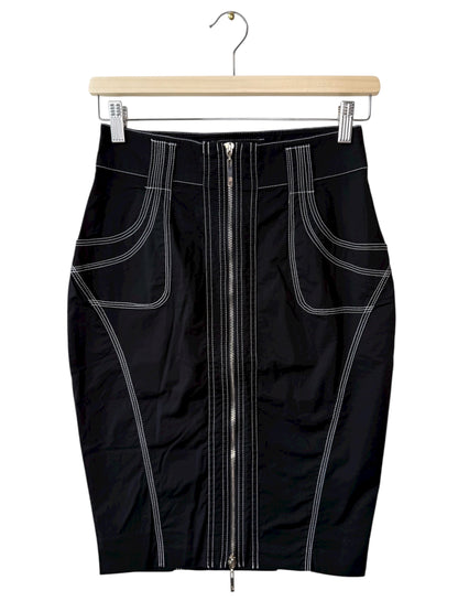 Bebe Women's Black Midi Pencil Skirt