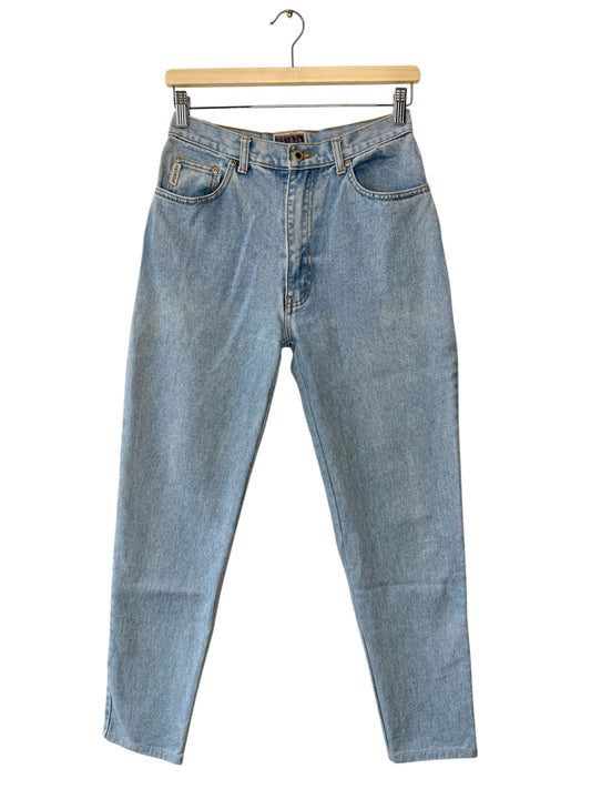 Vintage NEVADA Women's Light Blue High-Waisted Denim Jeans