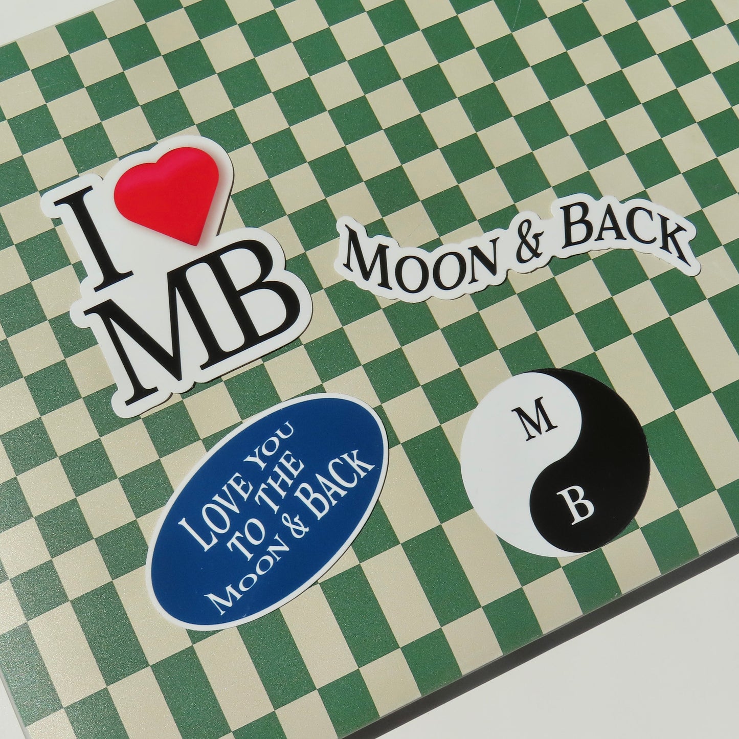 Moon & Back Stickers (Set of 4)